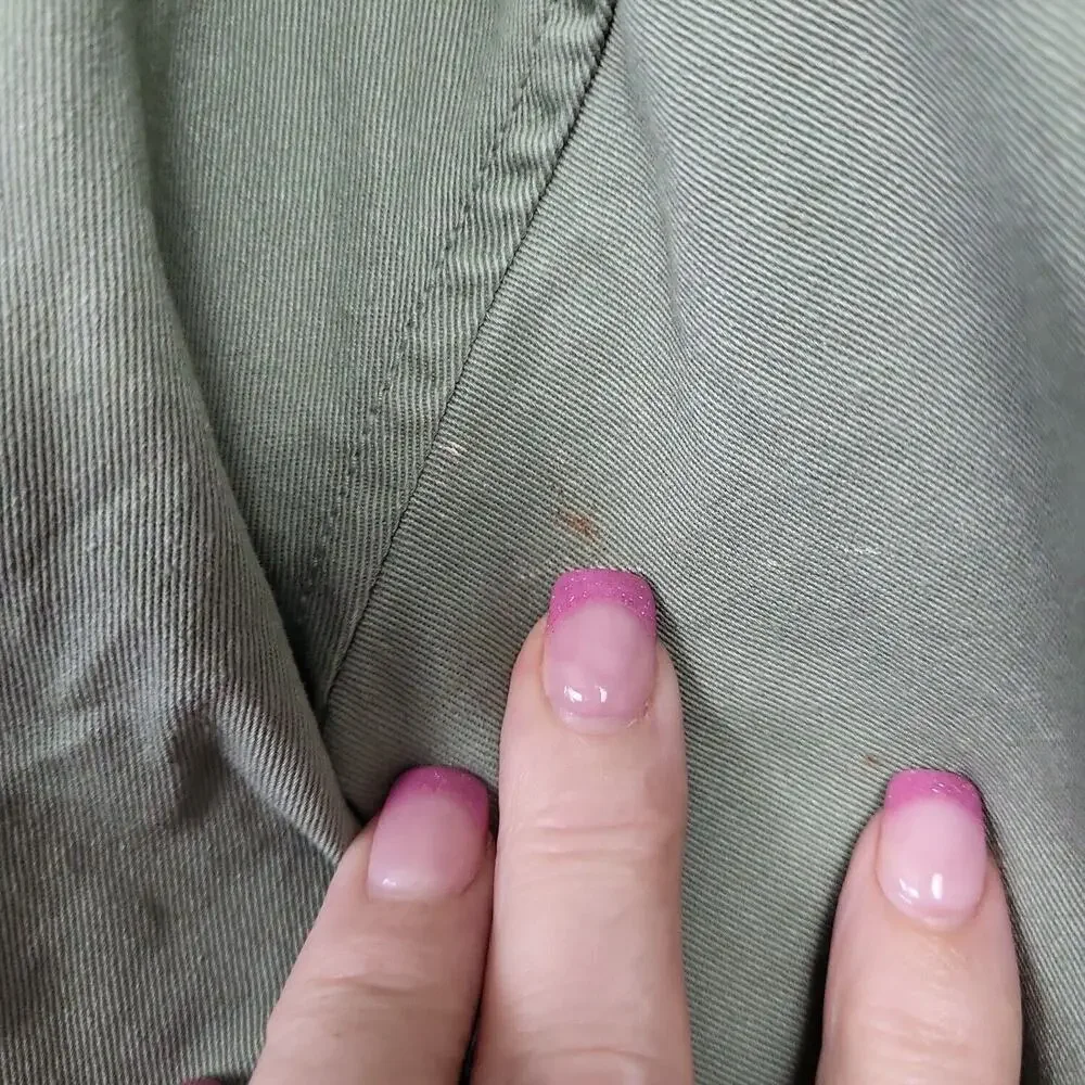 Cat‎ & Jack Girls Green Cotton Full Zip Long Sleeve Bomber Jacket Size Large